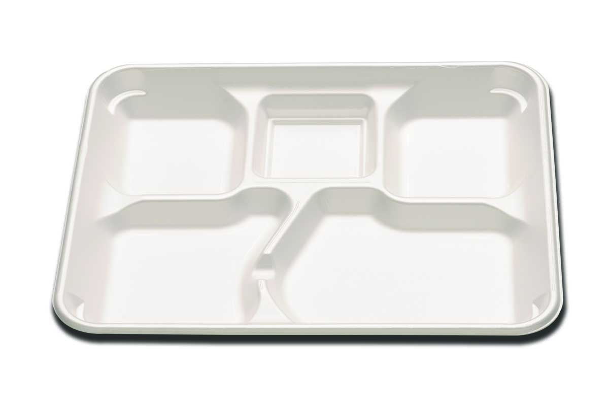 ENVIROFOAM TRAY 5 COMPARTMNT