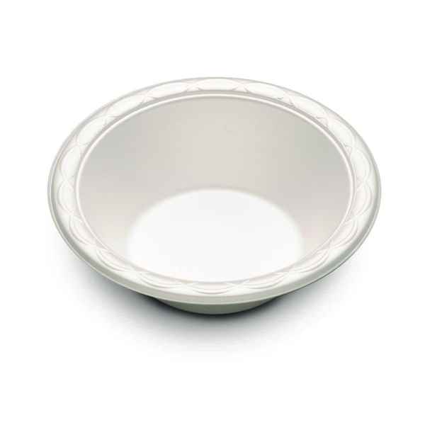 Enviroware® 6" Round White PS Bowl, 12 oz.