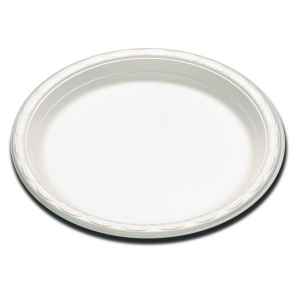Enviroware® 9" Round White PS Plate
