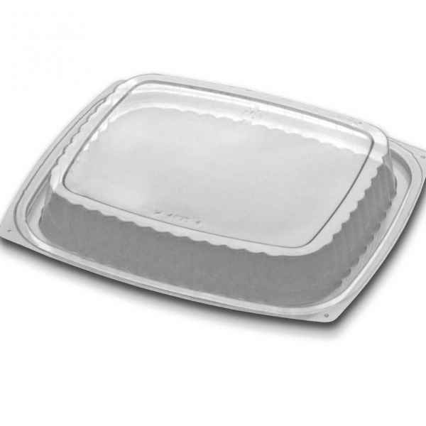 VersaPak® 7.5" x 6.5" PS Dome Lid for 24/32 oz. Containers