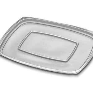 VersaPak® 9" x 7.4" PS Flat Lid for 48/64 oz. Containers