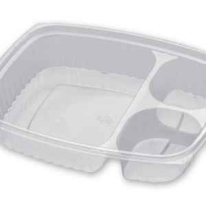 VersaPak® 9" x 7.4" PS 3-Comp. Container, 29 oz.