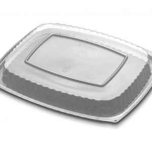 VersaPak® 9" x 7.4" PS Dome Lid for 48/64 oz. Container
