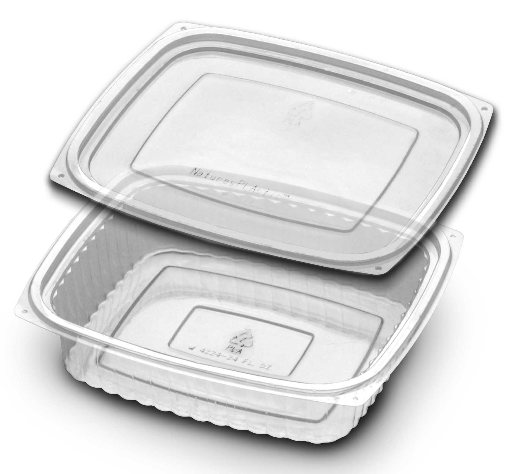 VP 24 OZ PLA W/ FLAT LID 4293 250 SETS