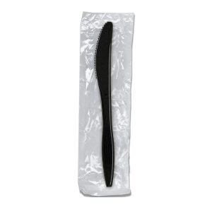 ELITE Knife BLK Med Wgt PP Wrp
