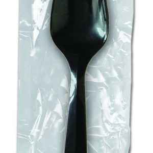 Elite Ebony Medium Weight PP Spoon, Wrapped