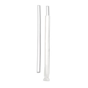 5-3/4" MILKSTRAW WRAPPED WHITE