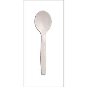 Senate White Medium Weight PP Soup Spoon