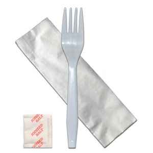 Senate™ White PP Fork, Salt & 13X17 Napkin