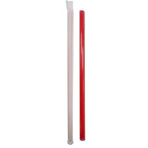 8.5 GIANT TRANS RED STRAW