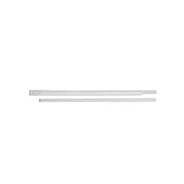 7.75" Jumbo Translucent PP Straw, Wrapped, 12,000 ct.