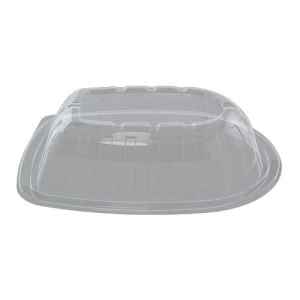 10" x 7.6" Oval PP Roaster Lid w/4 Vents, 2.7" high