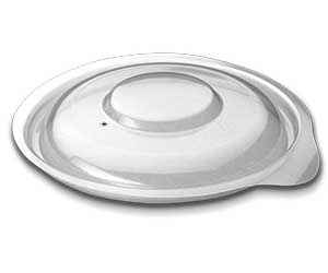 Cruiser® Bowl 4.8" Round Black PP Small Bowl Lid w/ Pin Vents