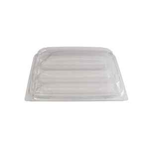 SeeView™ 8" Square PET 3- Comp. Bakery Hinge, 1.8" deep