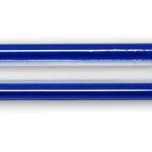 10.25" Tall Giant Blue PP Straw, Film Wrapped