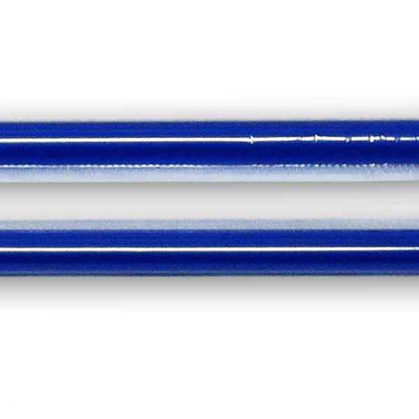 10.25" Tall Giant Blue PP Straw, Film Wrapped