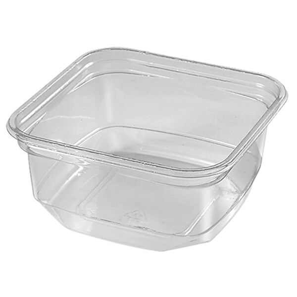 8 oz Square PLA Deli Containers | Sample by Good Start Packaging