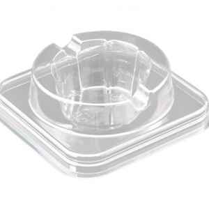 4.5" Square PET Cup Cake Base